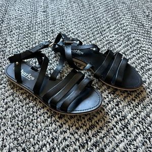 Charles by Charles David Leather Flat Sandals